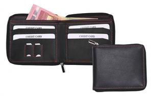 Secured all round zip wallet-
